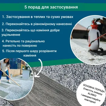 Клей для каменю та кори на клумбах готовий до використання на водній основі Klinko