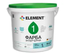 Фарба інтер`єрна Element 1 водоемульсійна матова база А біла