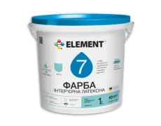 Фарба інтер`єрна Element 7 латексна шовковисто-матова база А біла 