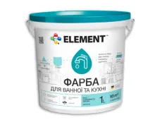 Фарба інтер`єрна Element для ванної та кухні швковисто-матова база А біла 