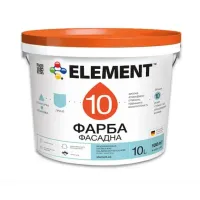 Фарба фасадна силіконова водоемульсійна Element 10 матова біла