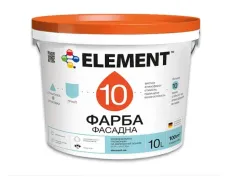 Фарба фасадна силіконова водоемульсійна Element 10 матова біла
