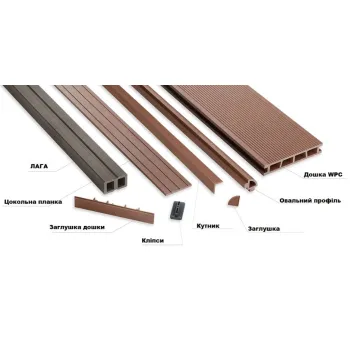 Терасна дошка ДПК BergDeck B150 Антрацит