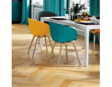 Паркетна дошка Barlinek Ялинка Дуб Caramel Piccolo Herringbone натуральний