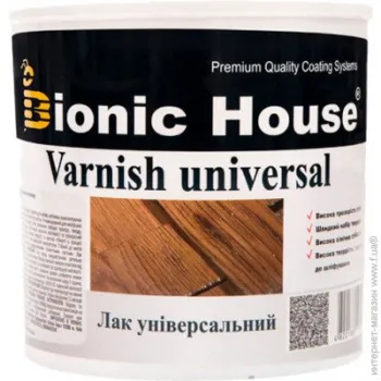 Universal Varnish універсальний лак для дерева, OSB, ДСП, МДФ та ін. ззовні Universal Varnish універсальний лак для дерева, OSB, ДСП, МДФ та ін. ззовні