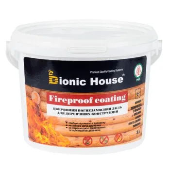 Fireproof coating вогнезахисна фарба для дерева  