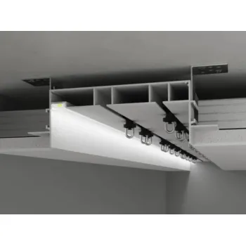 Дворядний карниз прихованого монтажу з Led підсвіткою , ширина 125мм КПМ172/53 Дворядний карниз прихованого монтажу з Led підсвіткою , ширина 125мм КПМ172/53