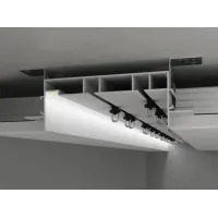 Дворядний карниз прихованого монтажу з Led підсвіткою , ширина 125мм білий КПМ172/53 Дворядний карниз прихованого монтажу з Led підсвіткою , ширина 125мм білий КПМ172/53