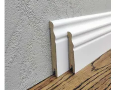 Плінтус МДФ Хвиля білий MDF-V80 | MDF-V100 