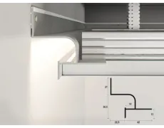 Профіль тіньового шва з LED підсвіткою АСТ-201