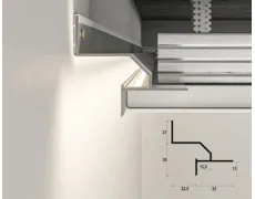 Профіль тіньового шва з LED каналом АСТ-22
