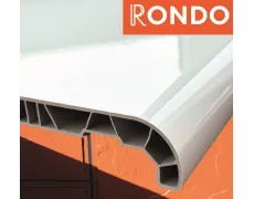 Підвіконня пластикове глянцеве Rondo Білий
