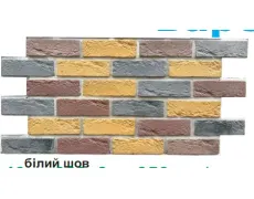 Термопанелі поліфасад на пінопласті з тепловим замком 850х450|Барселона