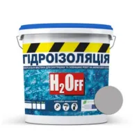 Гідроізоляція універсальна акрилова фарба-мастика H2Off сіра
