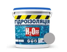 Гідроізоляція універсальна акрилова фарба-мастика H2Off сіра