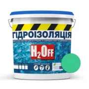 Гідроізоляція універсальна акрилова фарба-мастика H2Off зелена