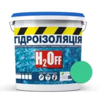Гідроізоляція універсальна акрилова фарба-мастика H2Off зелена