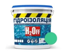 Гідроізоляція універсальна акрилова фарба-мастика H2Off зелена