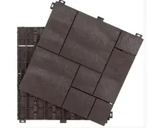 Садовий паркет для підлоги Mosaic рифлене 30х30см коричневий