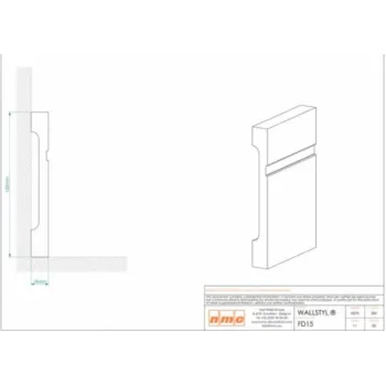 Плінтус Wallstyl FD15