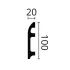 Плінтус Wallstyl FL5 Плінтус Wallstyl FL5