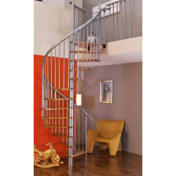 Сходи гвинтові SPIRAL EFFECT серблястий