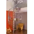Сходи гвинтові SPIRAL EFFECT серблястий