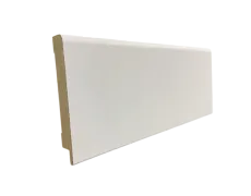 Плінтус МДФ GrunHolz 2400x80x12 Білий 1280G