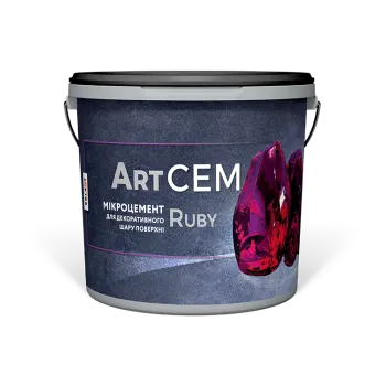 Ruby мікроцемент для декоративного шару поверхні однокомпонентний