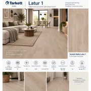 Лінолеум побутовий Tarkett Delta Latur 1 Лінолеум побутовий Tarkett Delta Latur 1