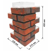 Кутовий елемент до термопанелей на пінопласті з тепловим замком 330х215х450|в кожен колір